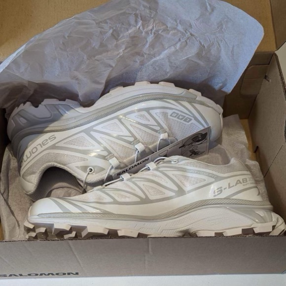 Brand New Salomon XT-6 White Size 4.5 - Picture 4 of 7